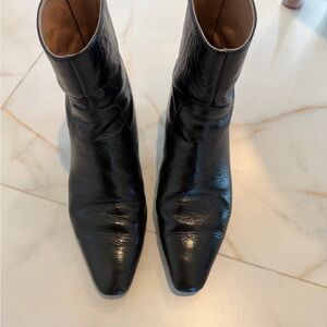 Madewell Black Leather Ankle Booties